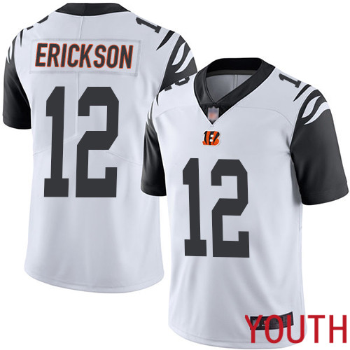 Cincinnati Bengals Limited White Youth Alex Erickson Jersey NFL Footballl 12 Rush Vapor Untouchable